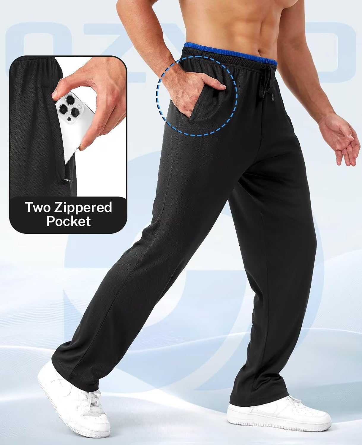 Thumbnail 2 de OZYJD Mens Sweatpants 5-pack mesh joggers