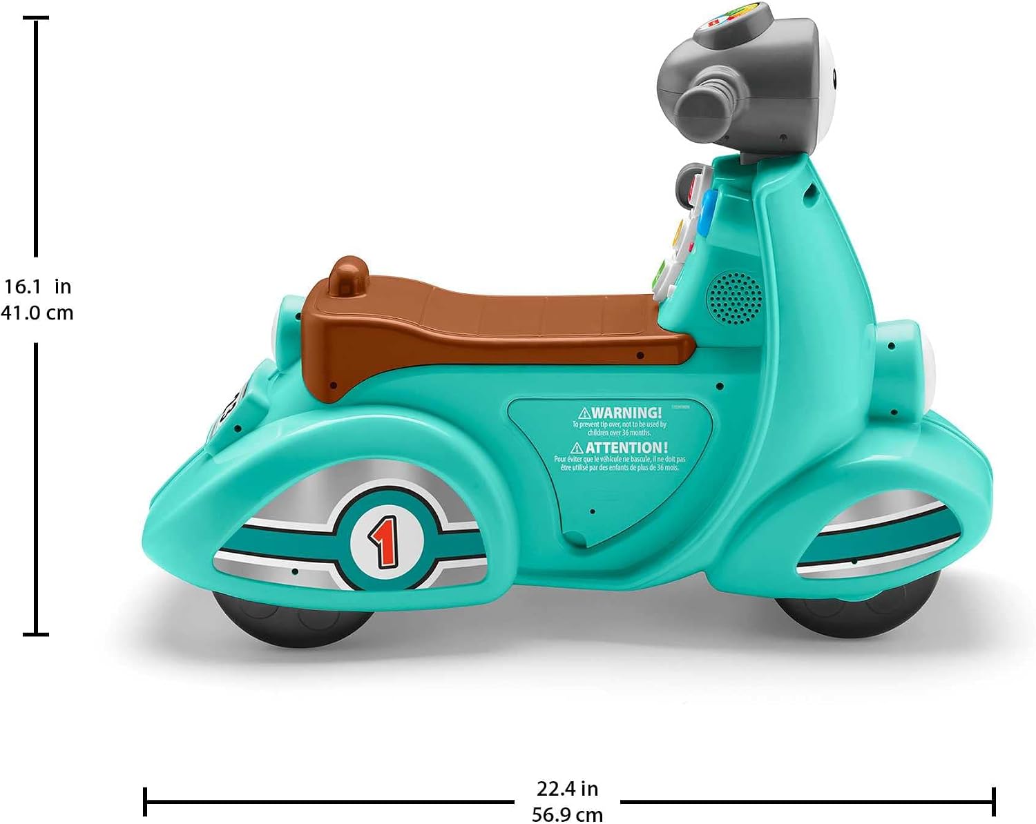 Thumbnail 6 de Fisher-Price HMV76 – jeździk-skuter Smart Stages z ponad 50 dźwiękami