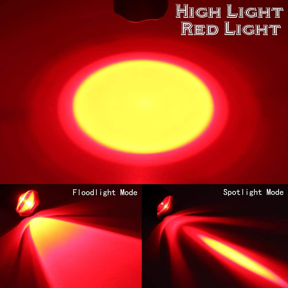 Thumbnail 2 de DARKBEAM 501B-S rode zaklamp met verstelbare focus, 500 lumen en USB-opladen