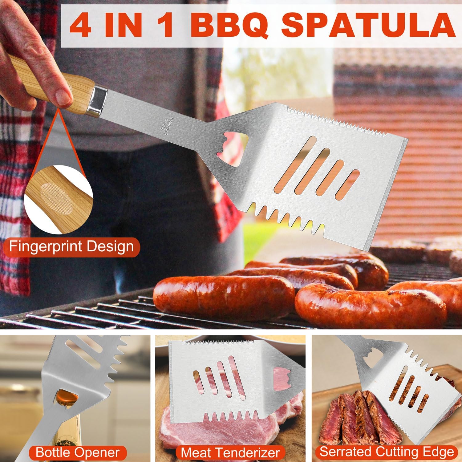 Thumbnail 1 de N NOBLE FAMILY 30PCS: Hochwertiges Edelstahl-Grillset im Koffer