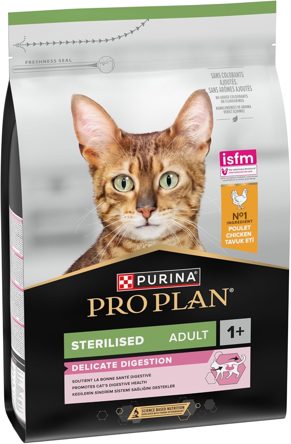 Detalle 2 de Purina Pro Plan Sterilised Delicate Digestion Crocchette Gatti Adulti Ricco in Pollo 3kg