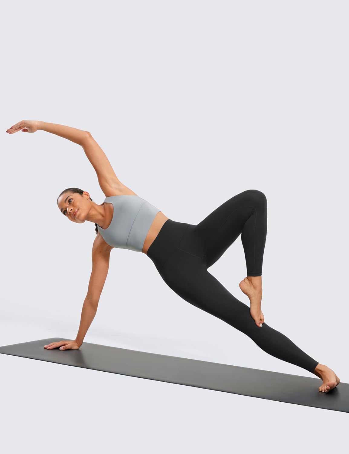 Detalle de CRZ YOGA Butterluxe Damen Sport-Leggings mit hoher Taille (71 cm Schrittlänge) – blickdicht für Yoga & Workout