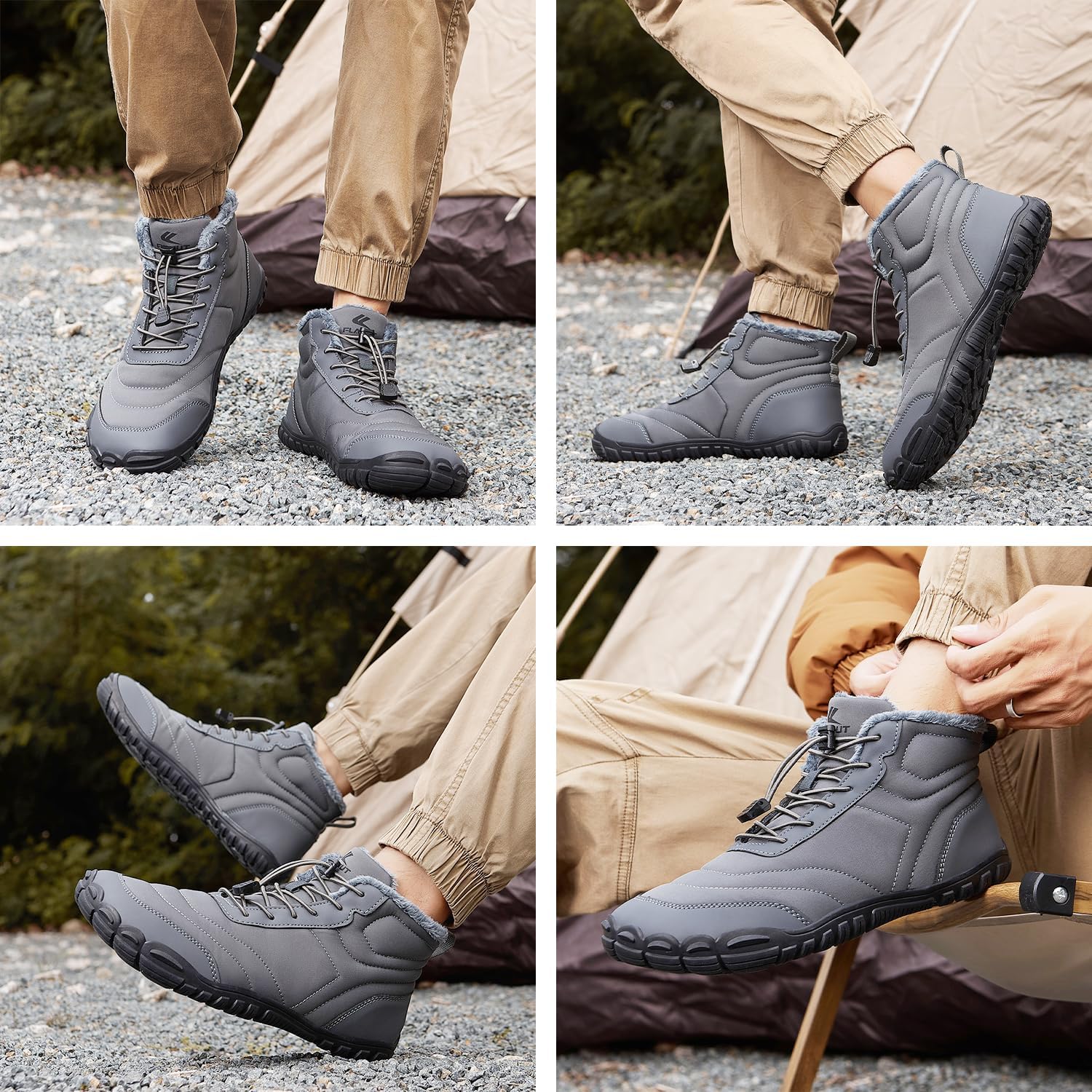 Thumbnail 1 de FLARUT Invierno Descalzo Zapatos Puntera Ancha