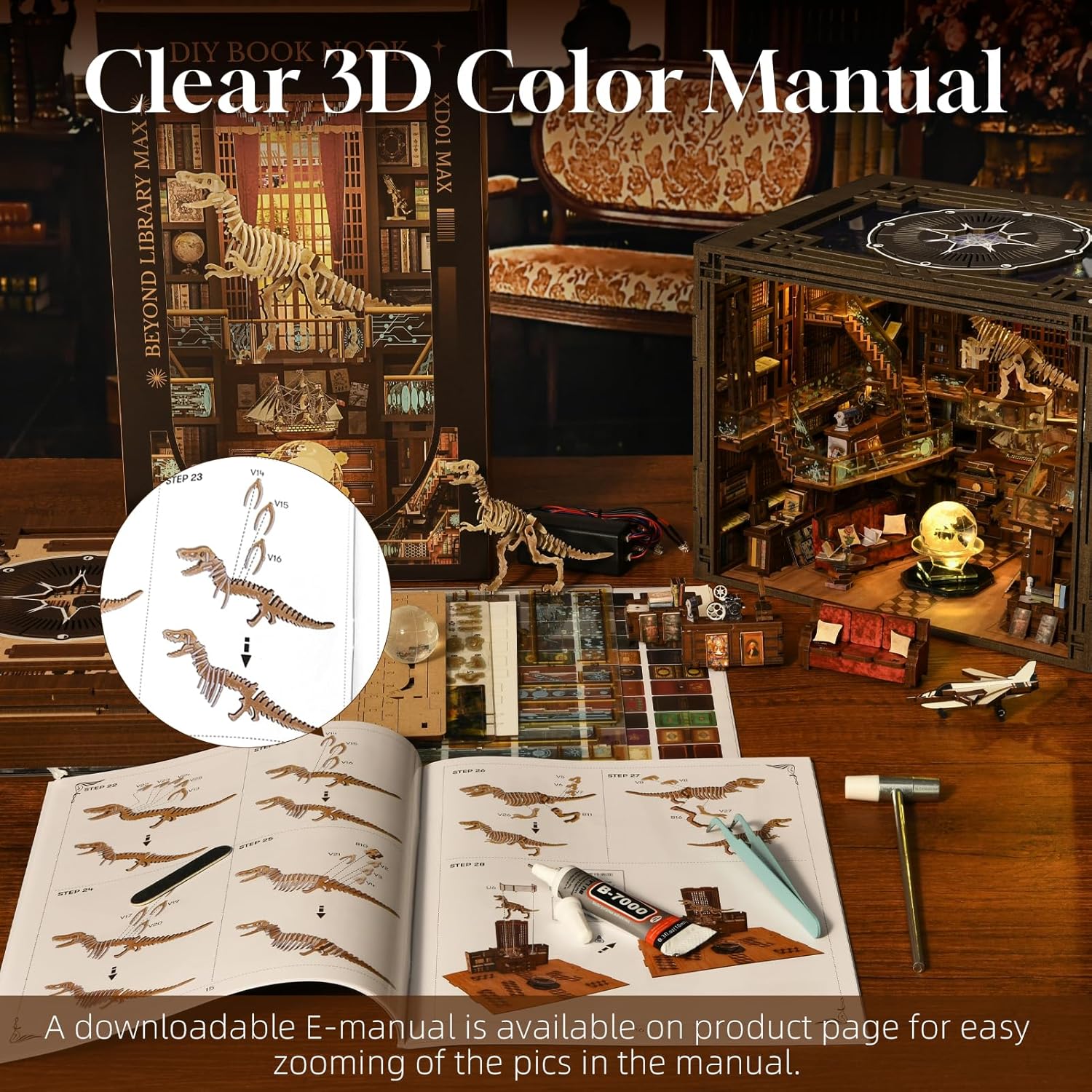 Thumbnail 5 de MiniCity Beyond Library Max Book Nook 6–10h 📚