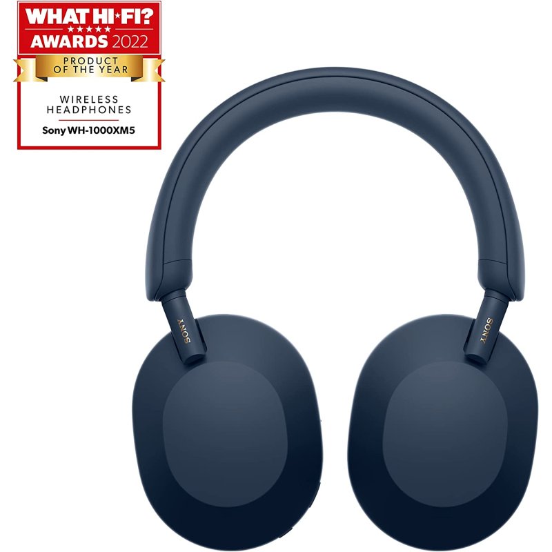 Detalle 2 de Sony WH1000XM5S.CE7 Auriculares Inalámbricos Azules con Cancelación de Ruido