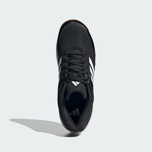 Detalle de adidas Herren Speedcourt Indoor-Schuhe – Core Black/Cloud White/Gum, EU 38 2/3