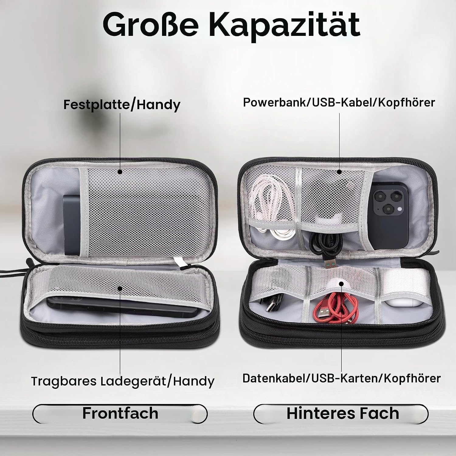Thumbnail 2 de Arae Elektronik Zubehör Organizer Schwarz M