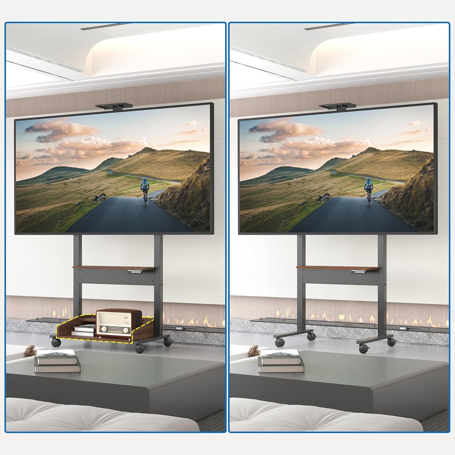 Thumbnail 6 de DQ TV Lift électrique pour meuble TV (37 à 85 pouces) avec commande et charge jusqu’à 70 kg, hauteur réglable