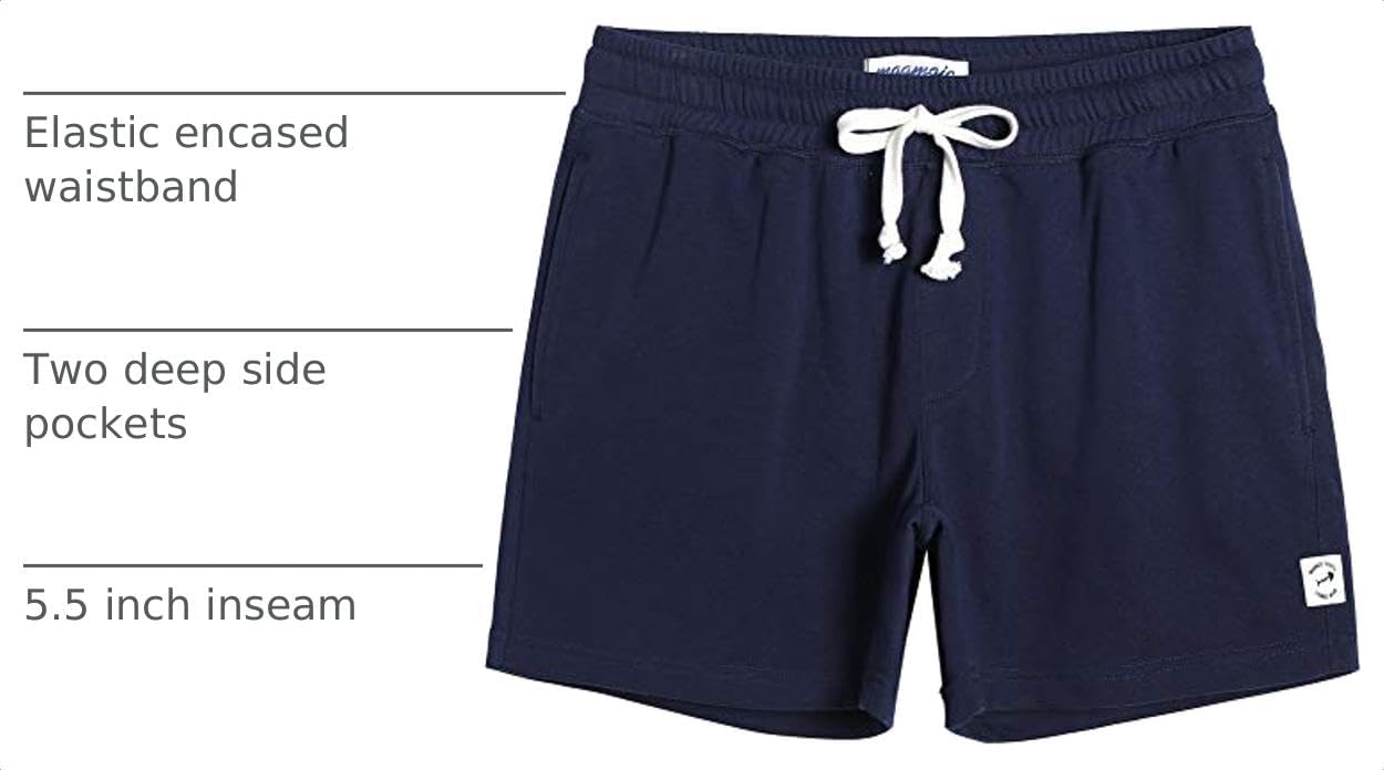 Detalle 2 de Mens Gym Shorts with Zipper Pockets 7 in