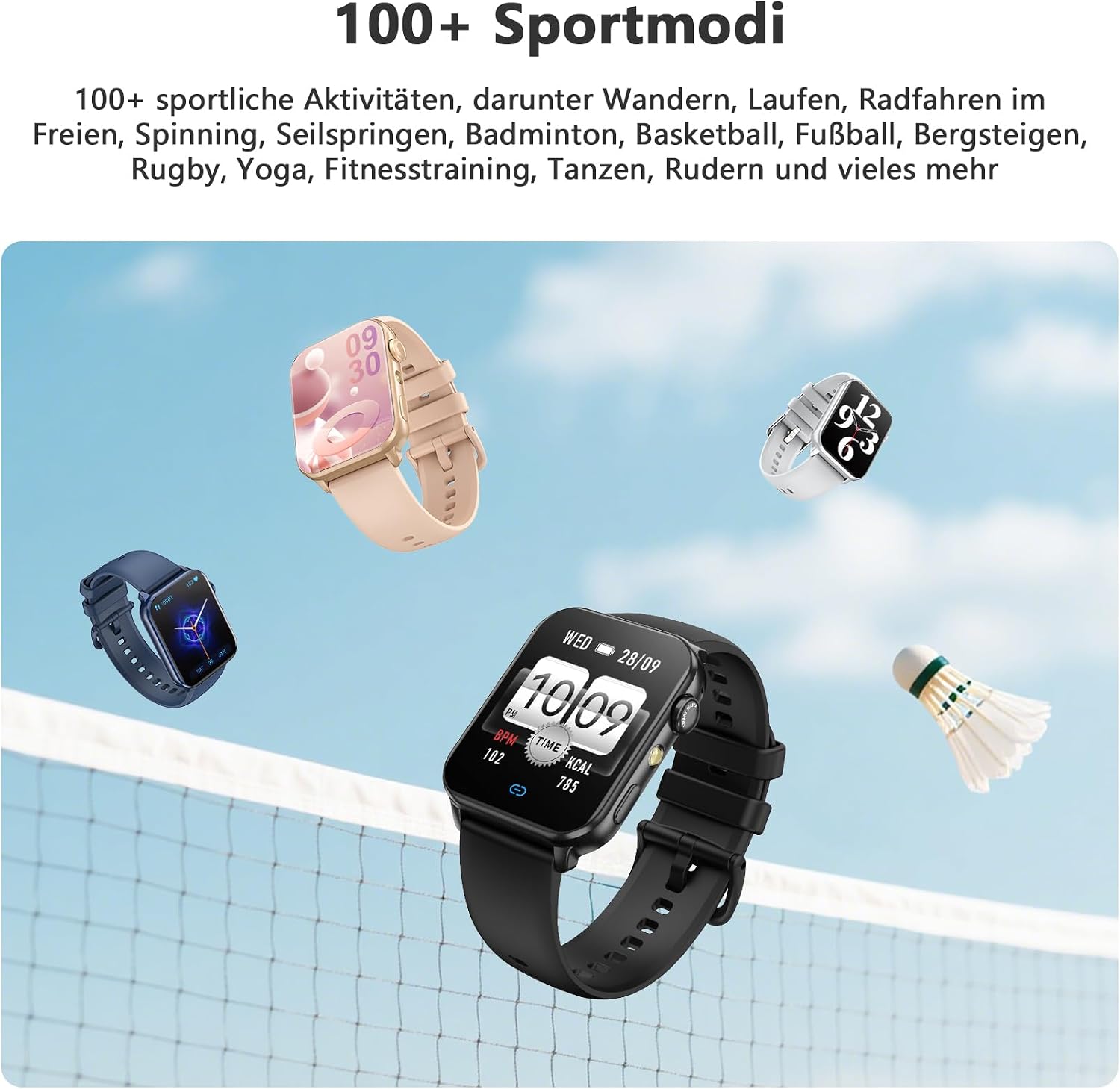 Thumbnail 5 de Blackview Smartwatch Herren Damen
