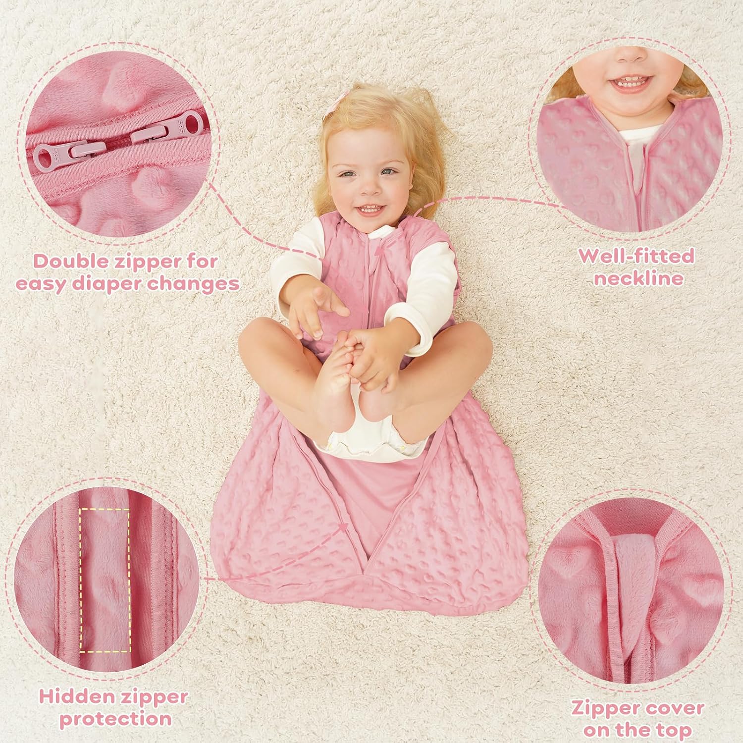 Thumbnail 2 de Yoofoss Baby Sleeping Bag 1.5 Tog