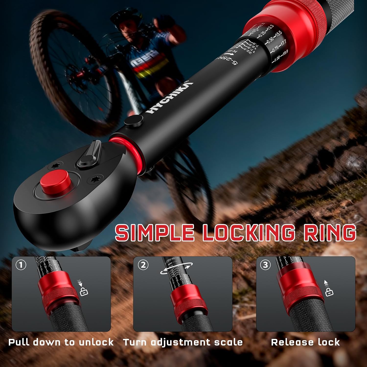 Thumbnail 3 de HYCHIKA bike torque wrench 5-25Nm set