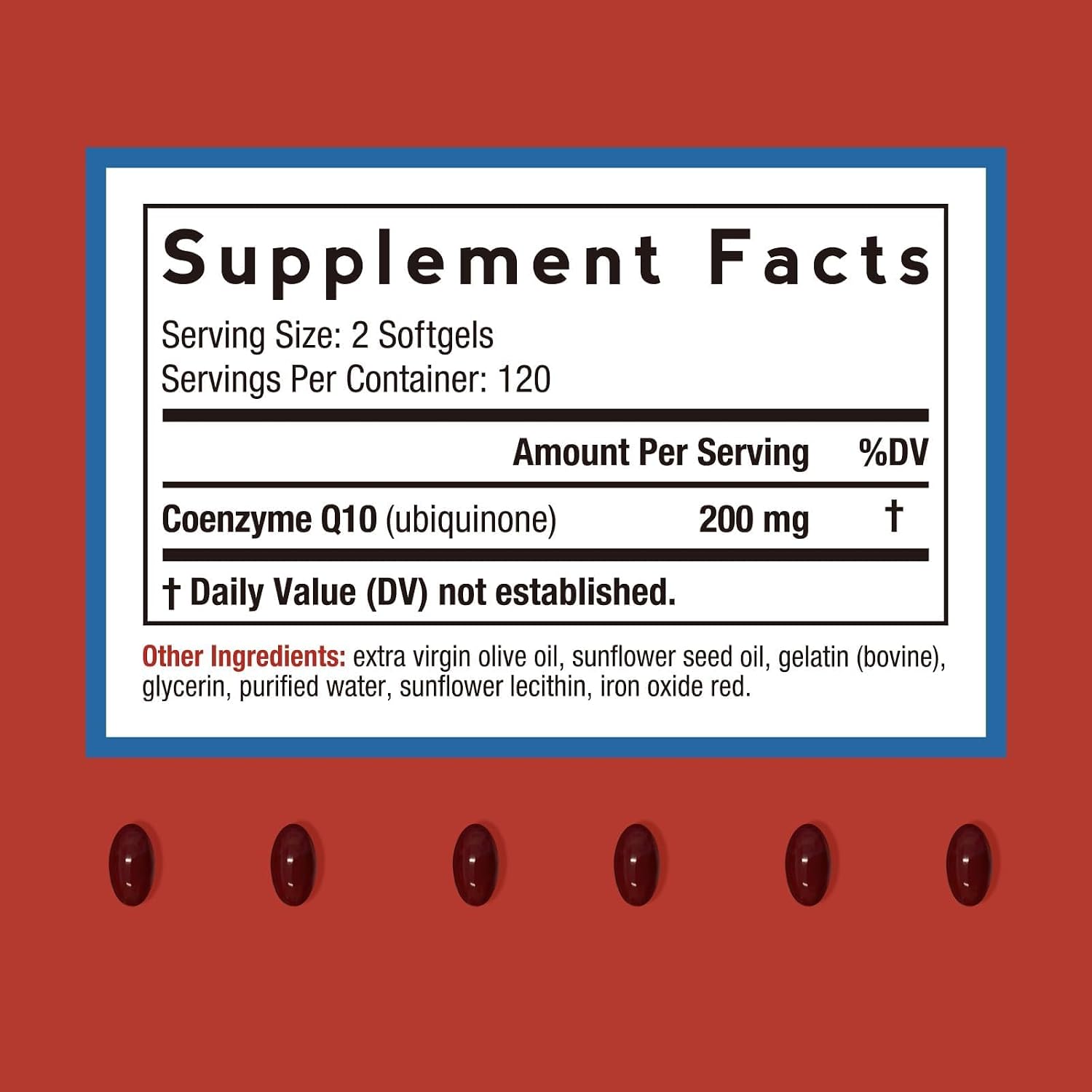 Detalle 2 de Doctor's Recipes CoQ10 200 mg Softgels with Olive Oil, 240 Count