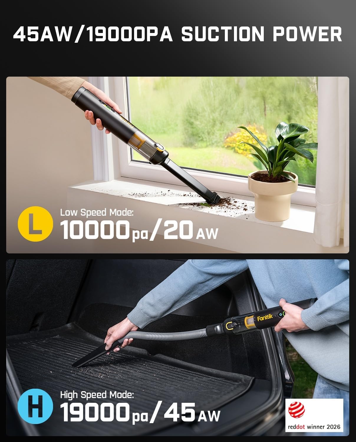 Thumbnail 5 de Fanttik Slim V10 APEX car vacuum 19kPa 🧹