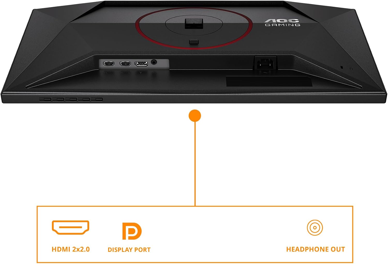 Detalle de AOC Gaming Monitor 24G4ZR 23,8" FHD 260Hz: velocità, compatibilità e ergonomia in un solo schermo