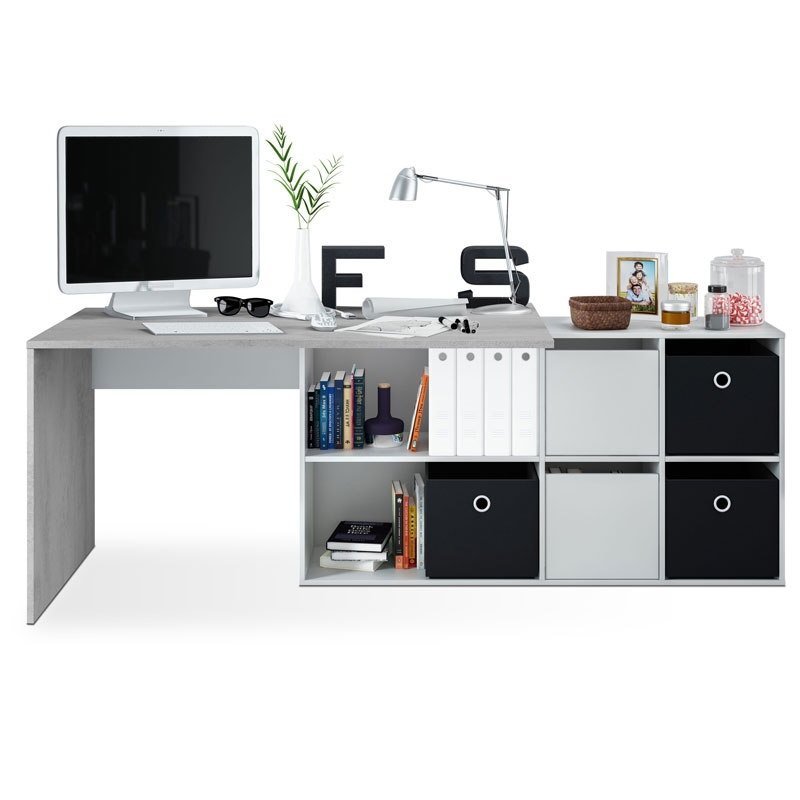 Thumbnail 1 de Habitdesign Adapta XL mesa escritorio blanco/gris
