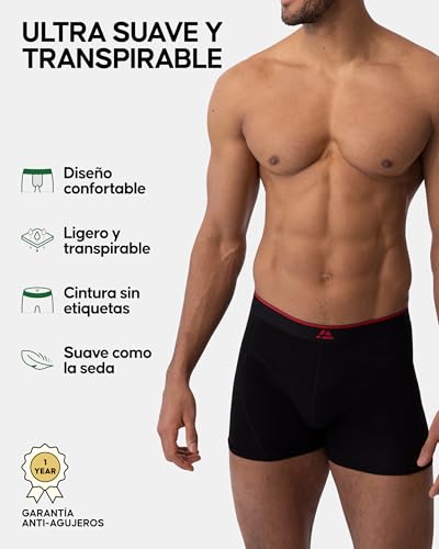Detalle de DANISH ENDURANCE calzoncillos hombre tipo boxer de bambú (viscosa) 3 o 10 pack