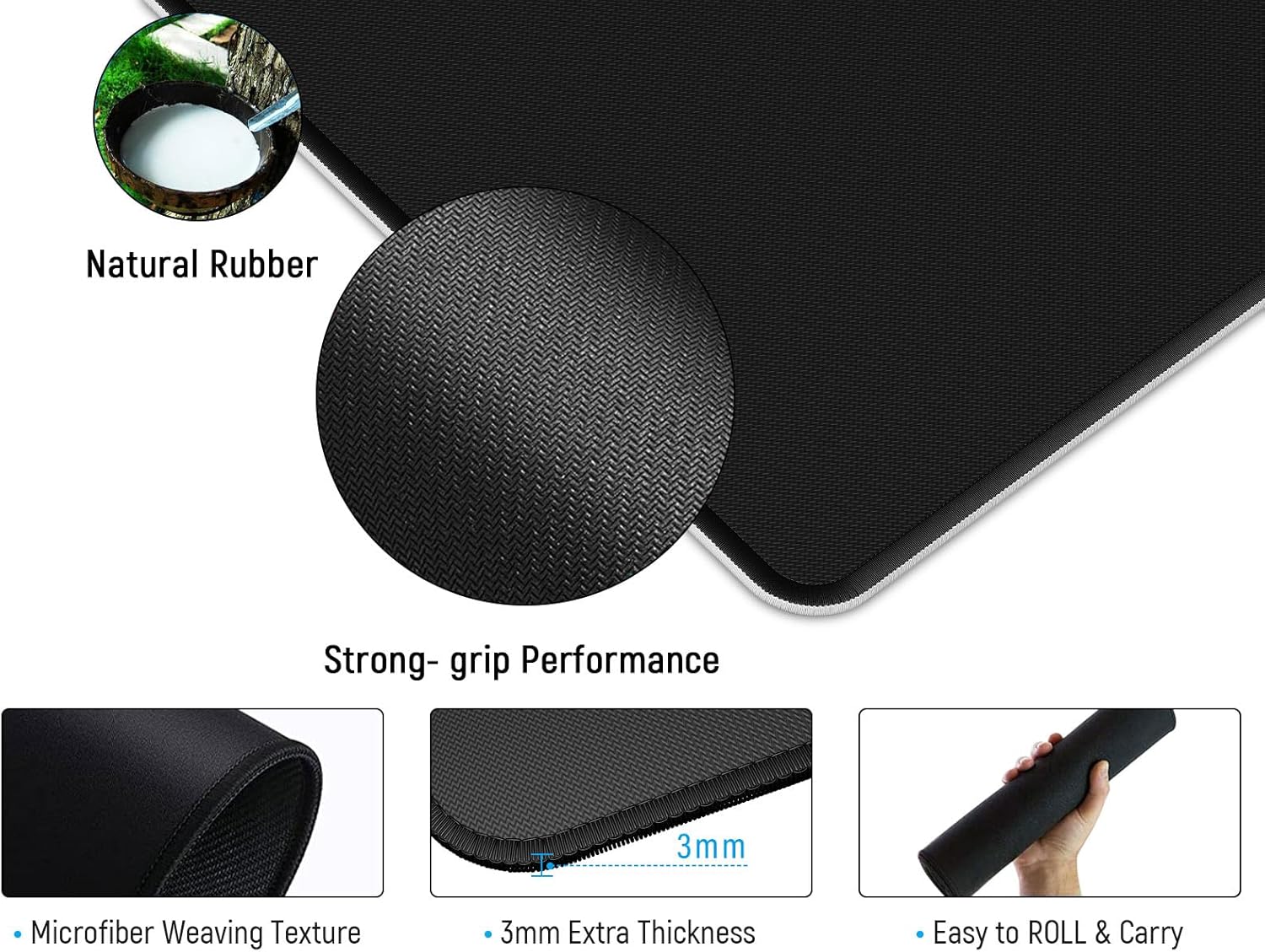 Thumbnail 4 de JIALONG Gaming Mouse Pad (Large Desk Pad) 35.4 x 15.7 in with anti-slip base