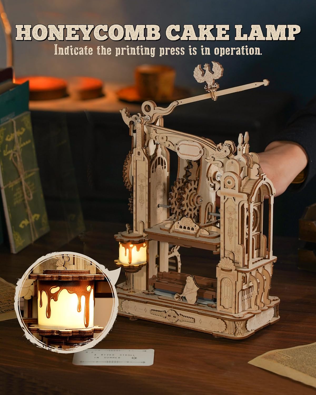 Thumbnail 4 de ROKR LK602 Puzzle 3D Madera Printing Press