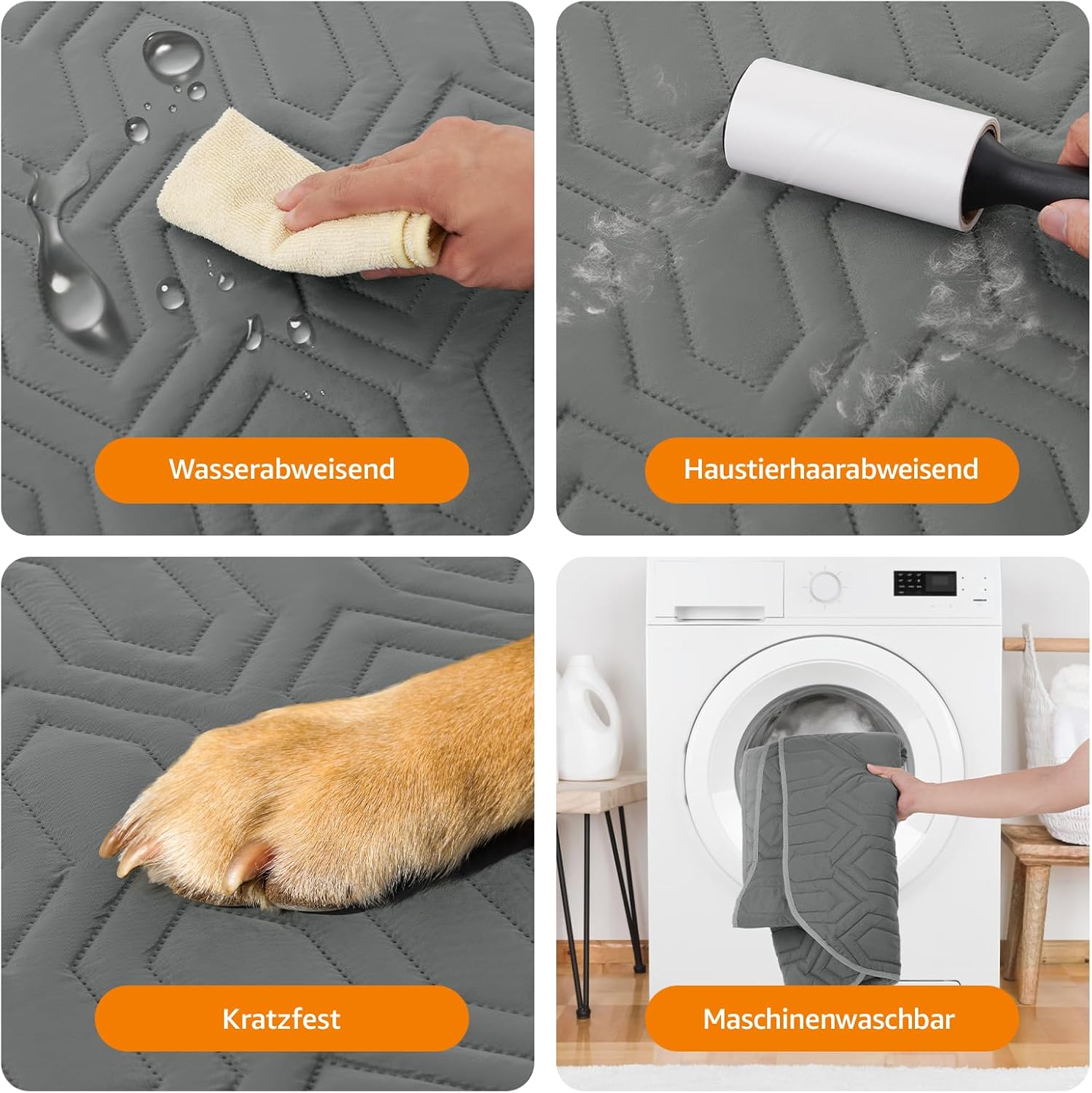 Thumbnail 6 de PICK FOR LIFE 208x259 cm wasserdichte Hundedecke – beidseitig nutzbar, waschbar, Innen und Außen