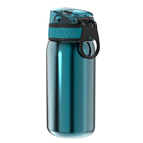 Detalle de ion8 Botella Agua Inox Ligero para Niños 400 ml – Sin Aislamiento, a prueba de fugas