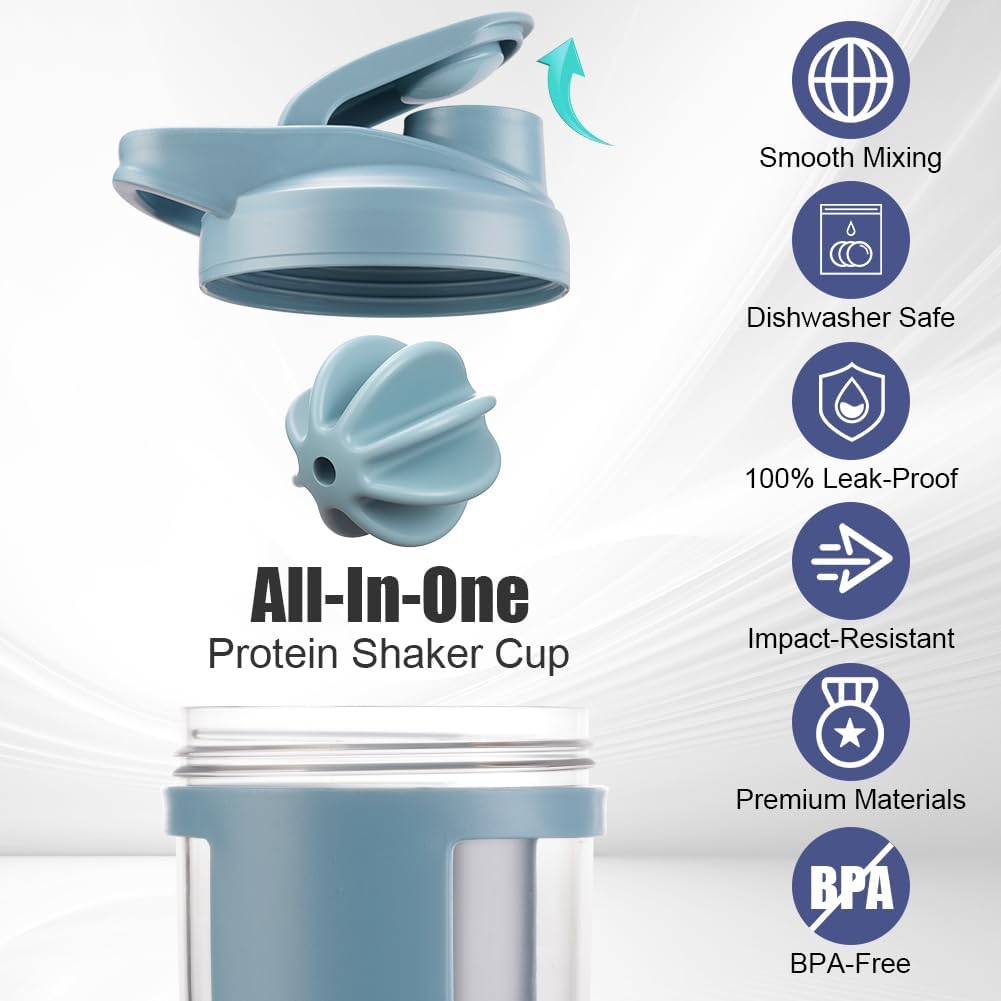 Thumbnail 2 de Alaoo Protein Shaker 650 ml Fitness Shaker