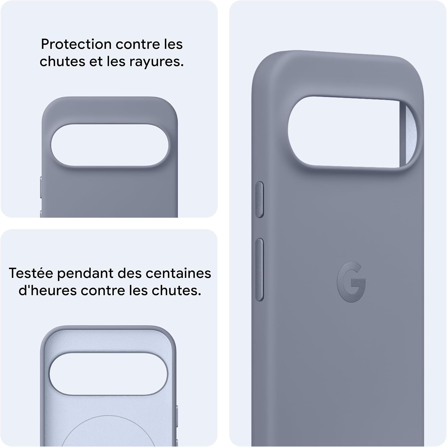 Detalle de Coque Pixelsnap pour Google Pixel 10 & Pixel 10 Pro – Protection durable en Indigo