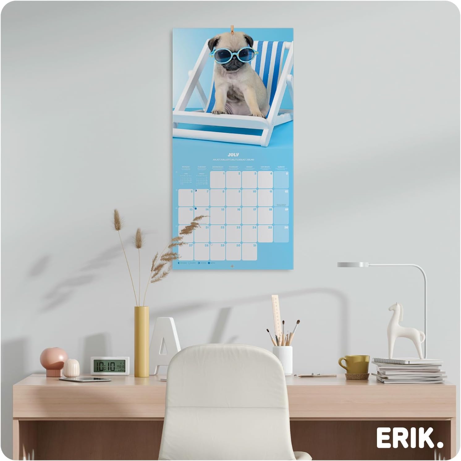 Thumbnail 3 de Grupo Erik Calendario muro 2026 Cuccioli 30x30 cm 📅