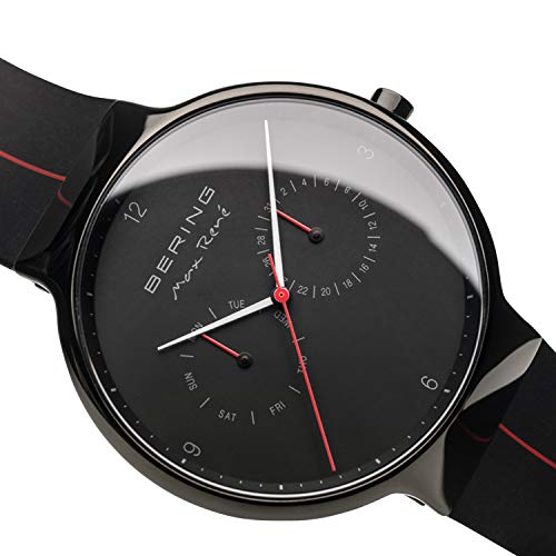 Thumbnail 2 de BERING 15542-423 Orologio da uomo al quarzo: cassa in acciaio inox nera 42 mm, vetro zaffiro e cinturino silicone