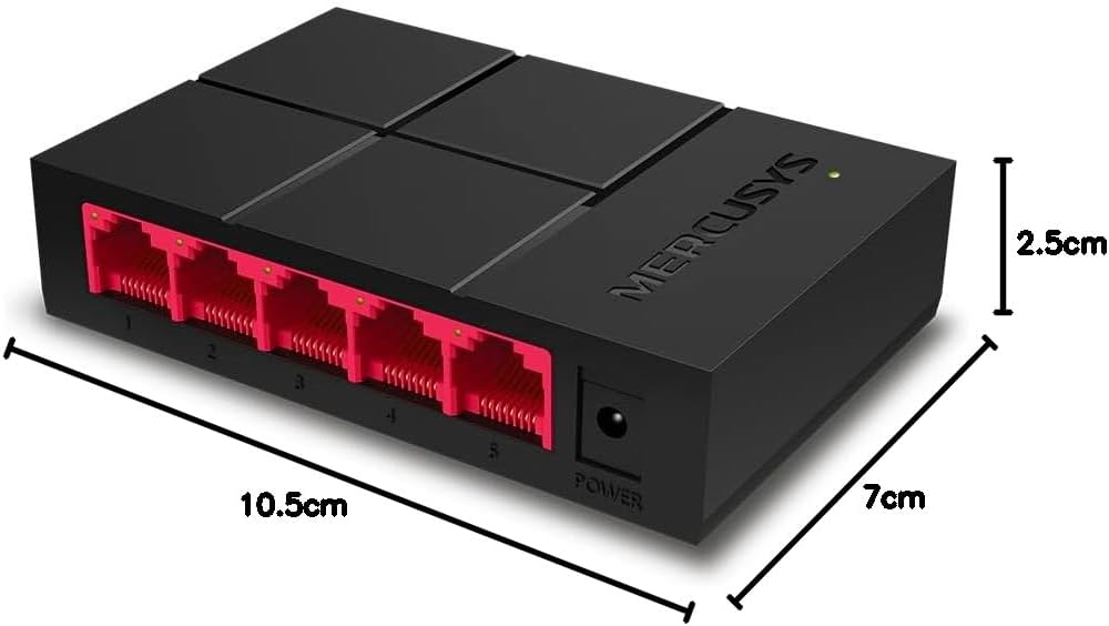 Thumbnail 6 de Mercusys MS105G: Switch Ethernet a 5 Porte Gigabit, Plug & Play per casa e ufficio