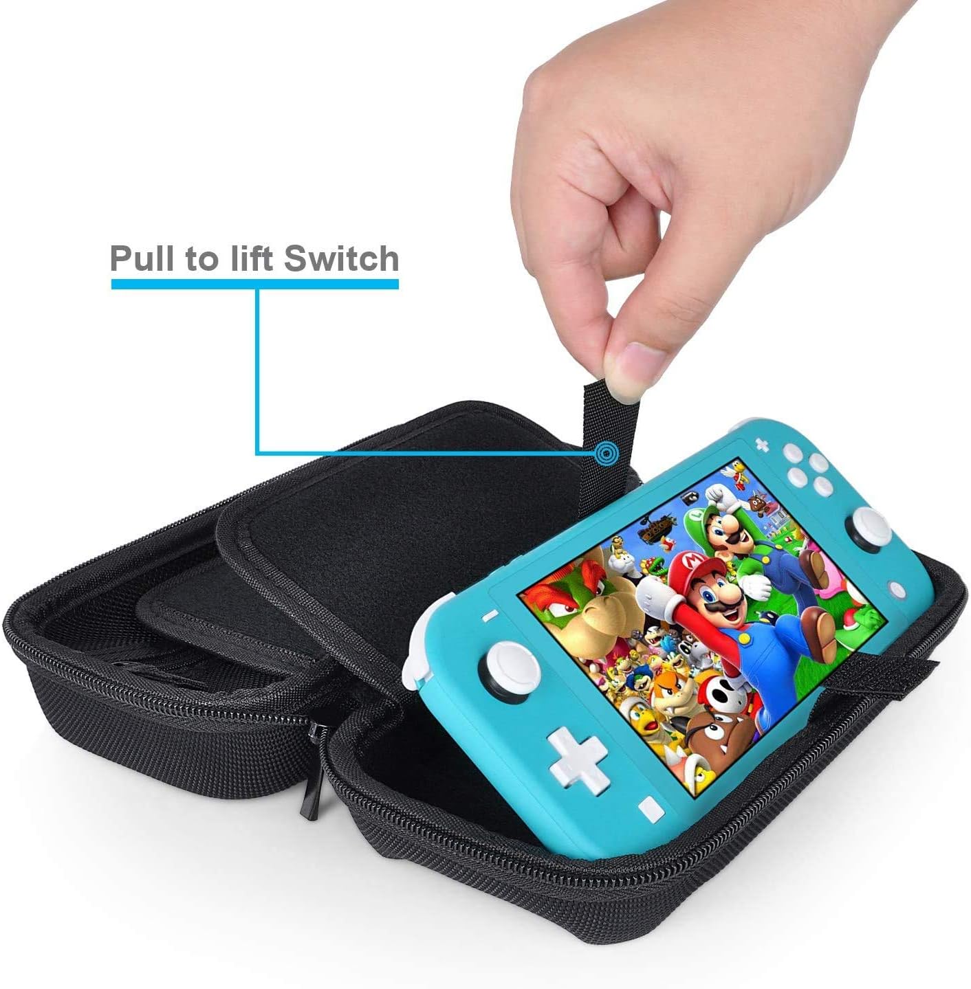 Detalle 2 de daydayup Switch Case for Nintendo Switch Lite, 16-slot