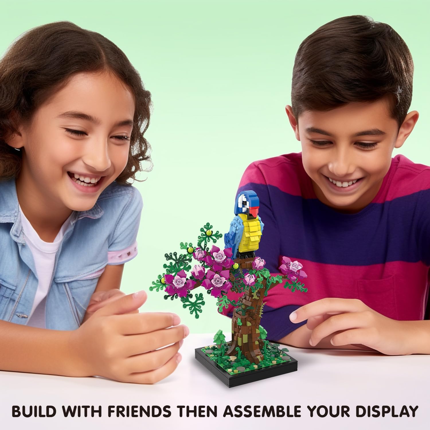 Thumbnail 4 de TG BLOCKS Micro Brick Flower Parrot Toy — Flowering Tree Design for Creative Play and Display