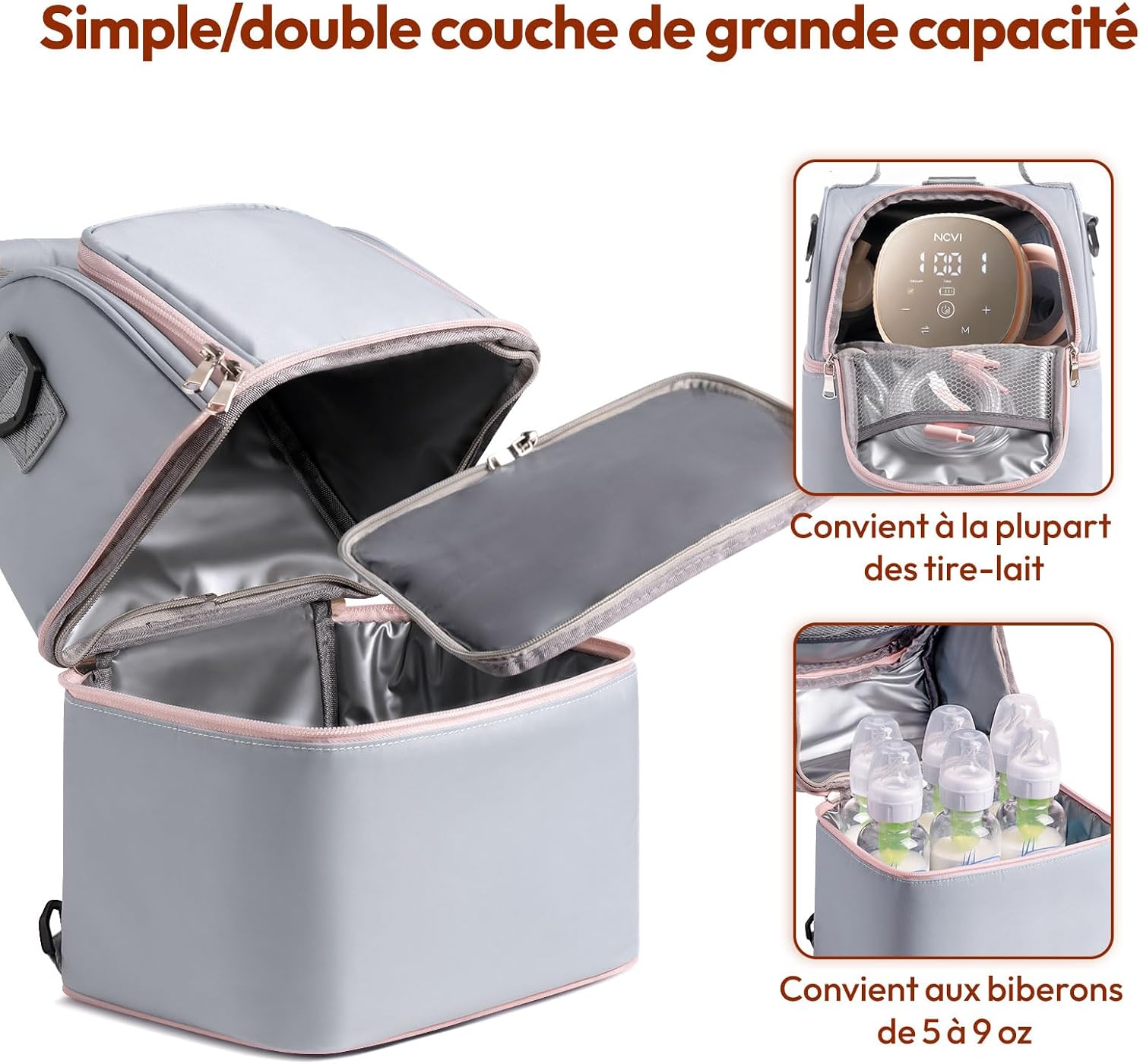 Detalle de NCVI Sac isotherme pour biberon 6 biberons