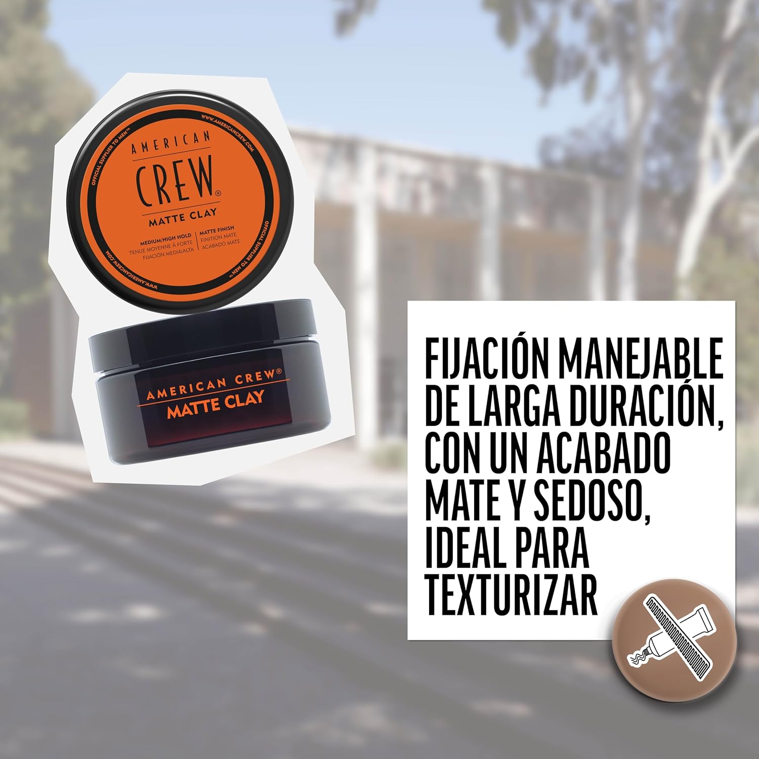 Thumbnail 5 de American Crew Matte Clay cera 85g para peinar