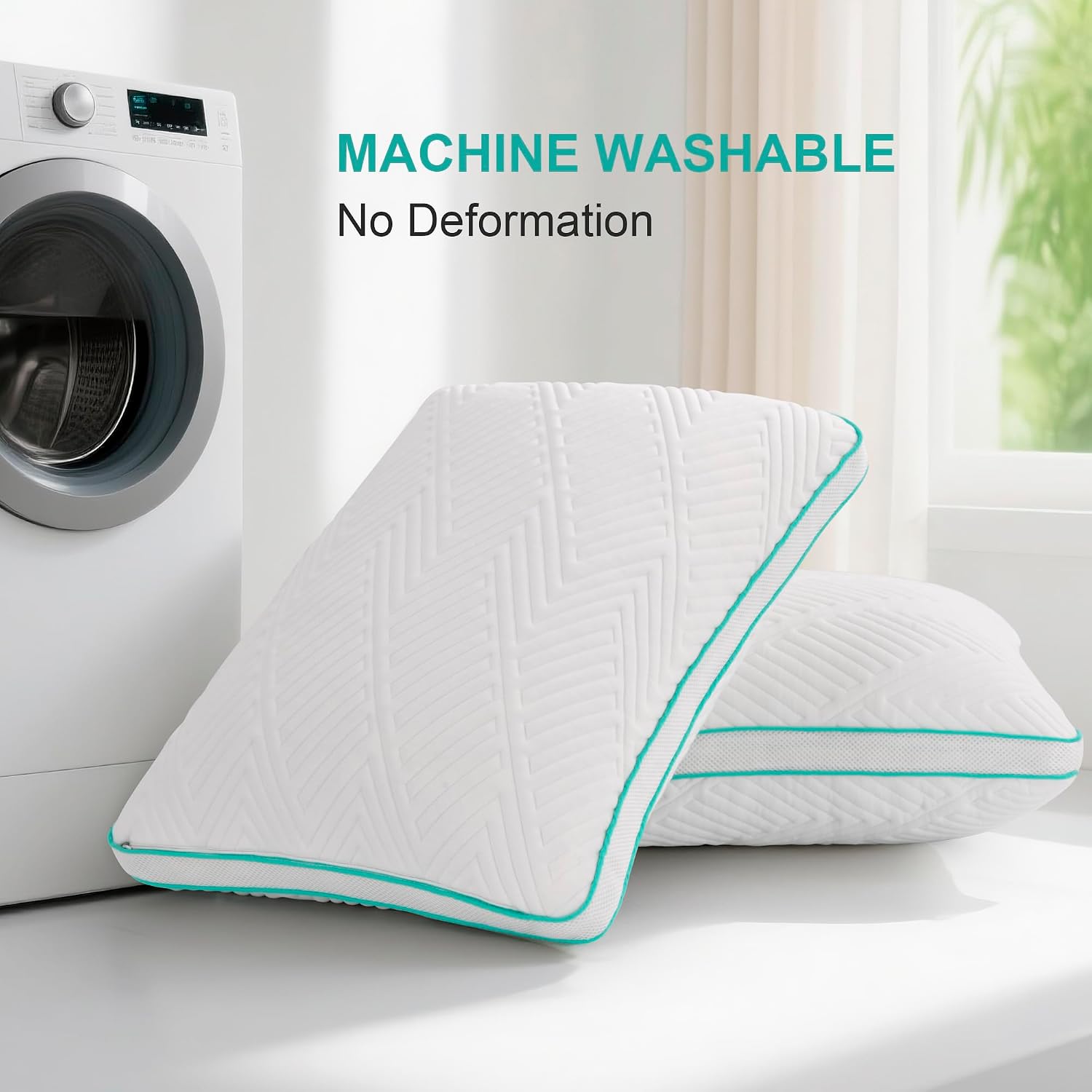 Thumbnail 4 de Twirest Pillows 2 Pack shredded memory foam 51x66cm