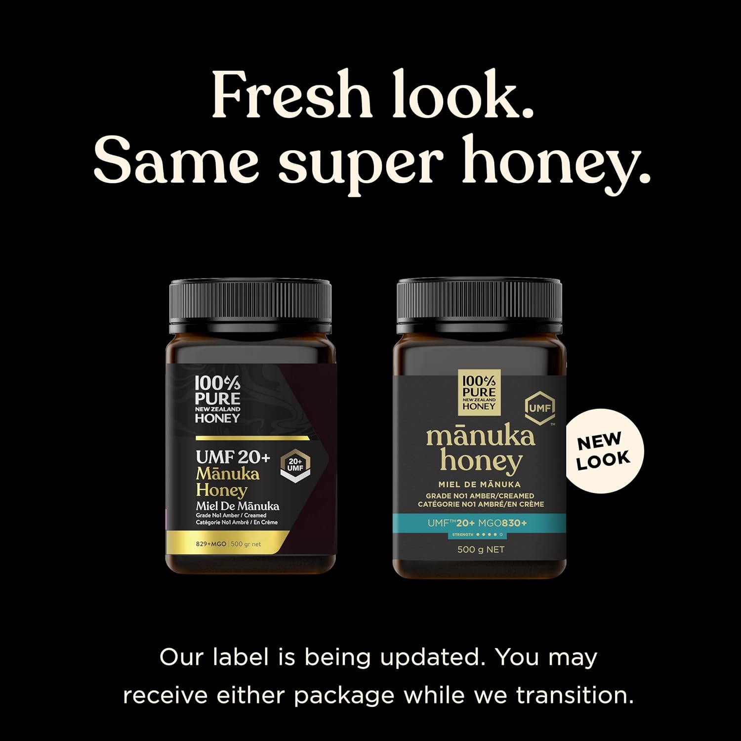 Thumbnail 2 de 100% Pure New Zealand Honey Manuka Honey UMF 20+, MGO 830+, 17.6 oz Jar