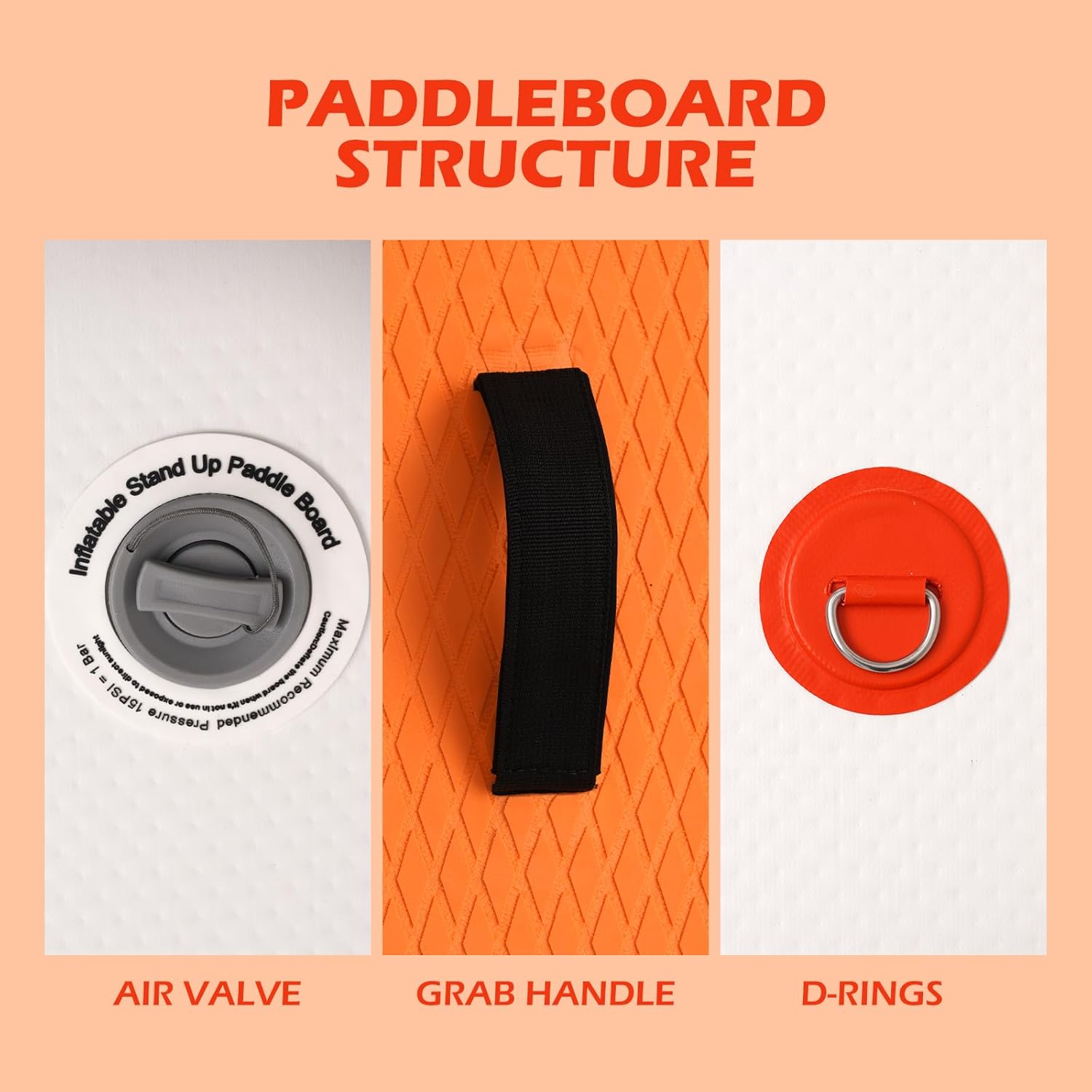 Thumbnail 4 de FunWater Inflatable Ultra-Light 10'6" Stand Up Paddle Board Kit with Non-Slip EVA Deck