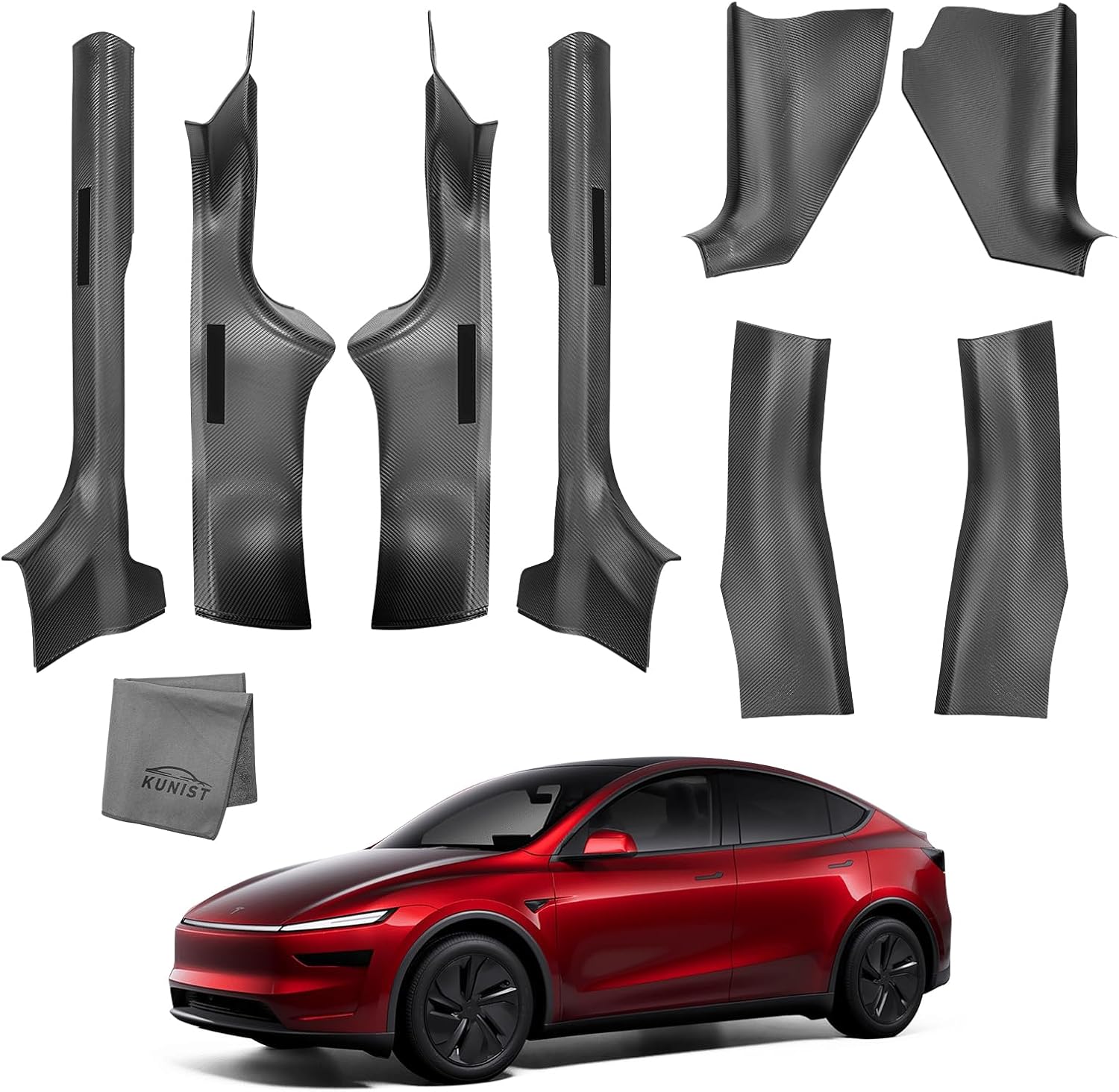 Detalle de KUNIST Model Y Juniper 8PCS Door Sill Protector