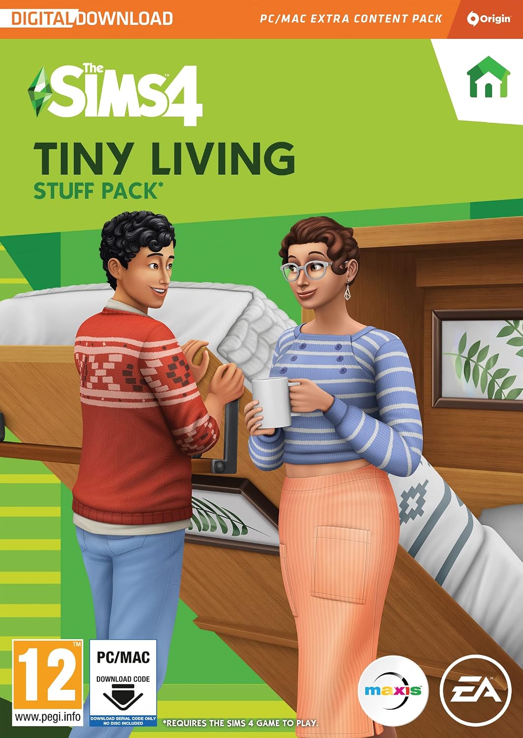 Detalle de The Sims 4 Tiny Living (SP16) Stuff Pack (PC/Mac) – Origin Download Code (English)