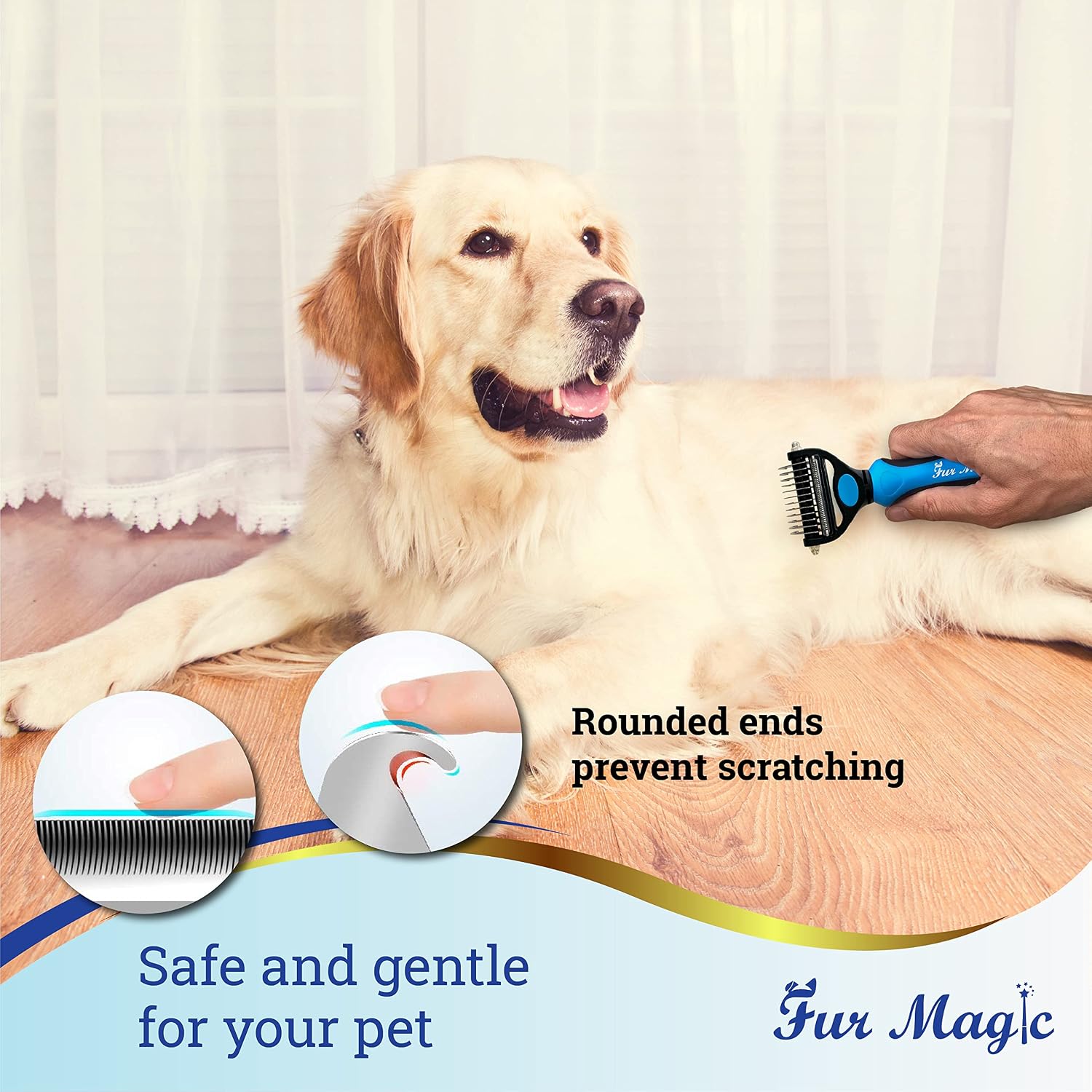 Detalle 2 de Fur Magic Deshedding Tool 2-in-1