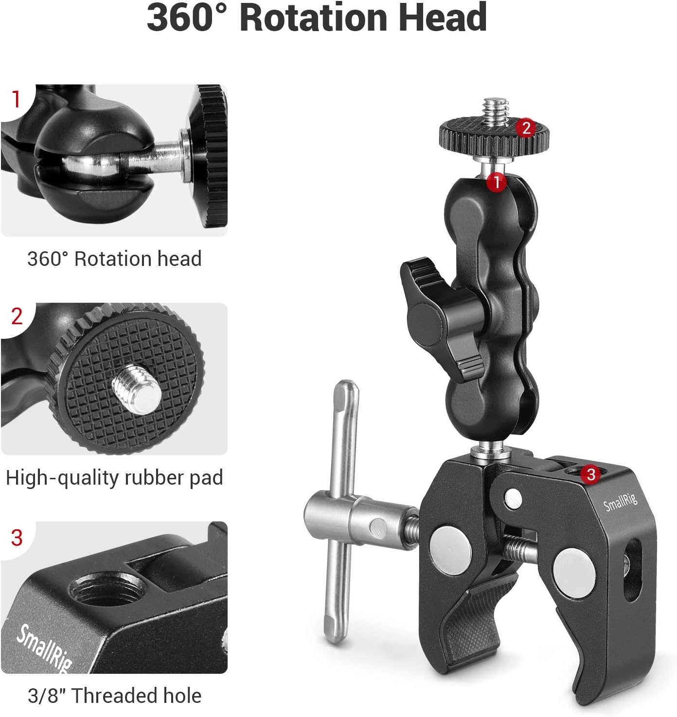 Thumbnail 2 de SMALLRIG 2164 Super Clamp 54 mm