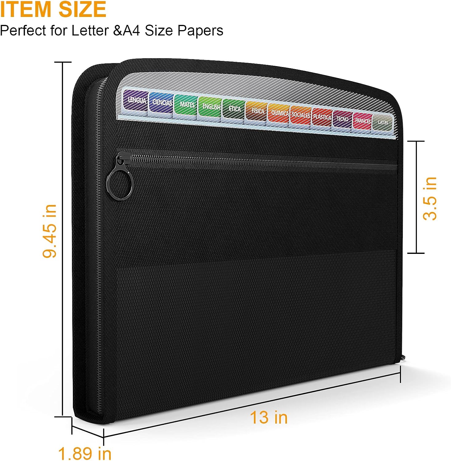 Detalle de ABC life expanding file organiser A4 13 pockets