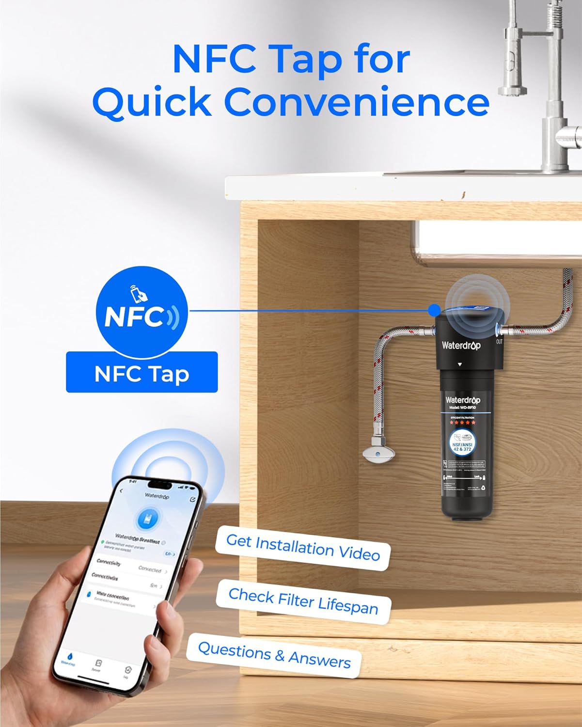 Thumbnail 6 de Waterdrop WD-10UA Under-Sink Water Filter, NSF/ANSI 42 & 372