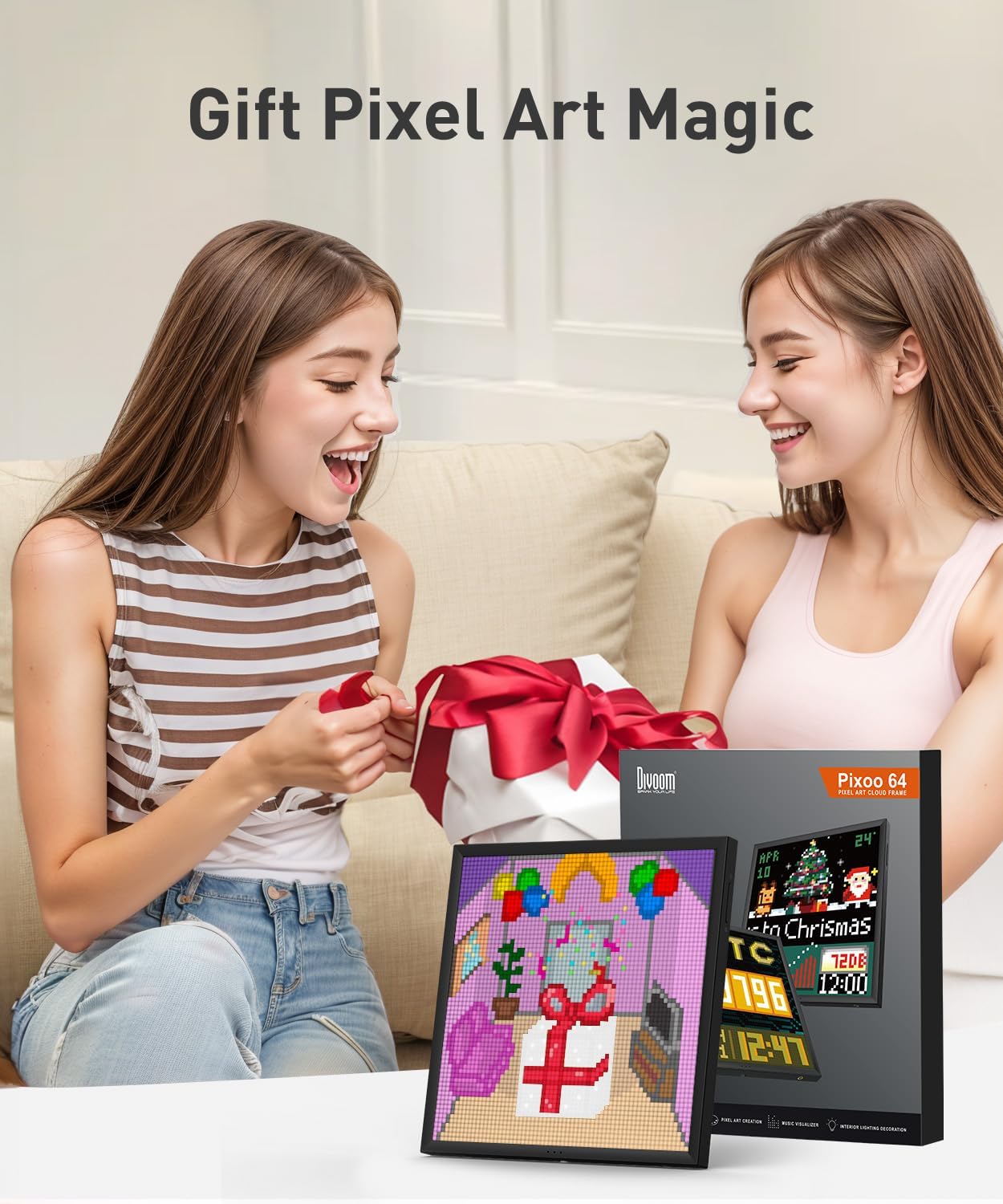 Thumbnail 6 de Divoom Pixoo-64 64×64 WiFi pixel frame 🖼