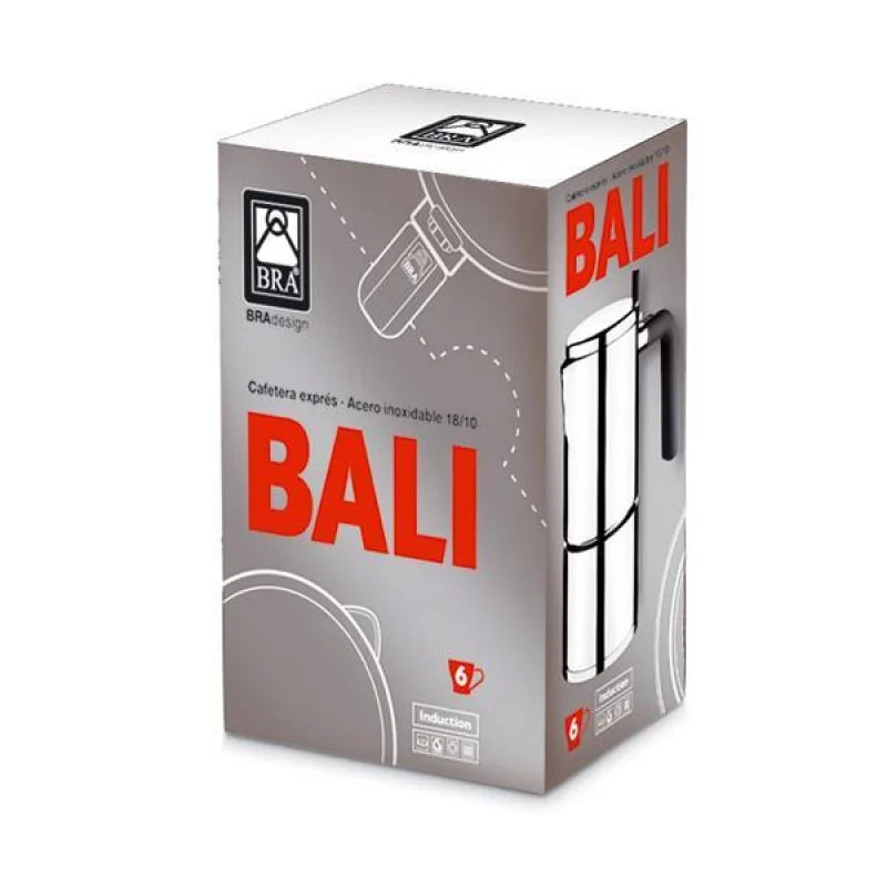 Thumbnail 1 de BRA Bali 10 tazas Cafetera italiana acero inoxidable