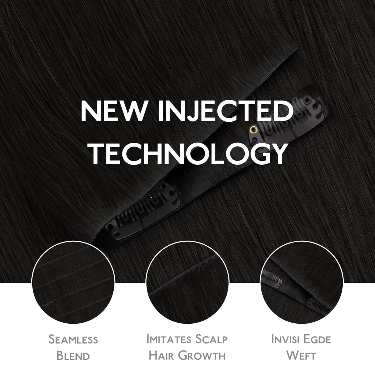 Detalle 2 de WENNALIFE Invisi Edge 14 Inch 130g Clip-Ins
