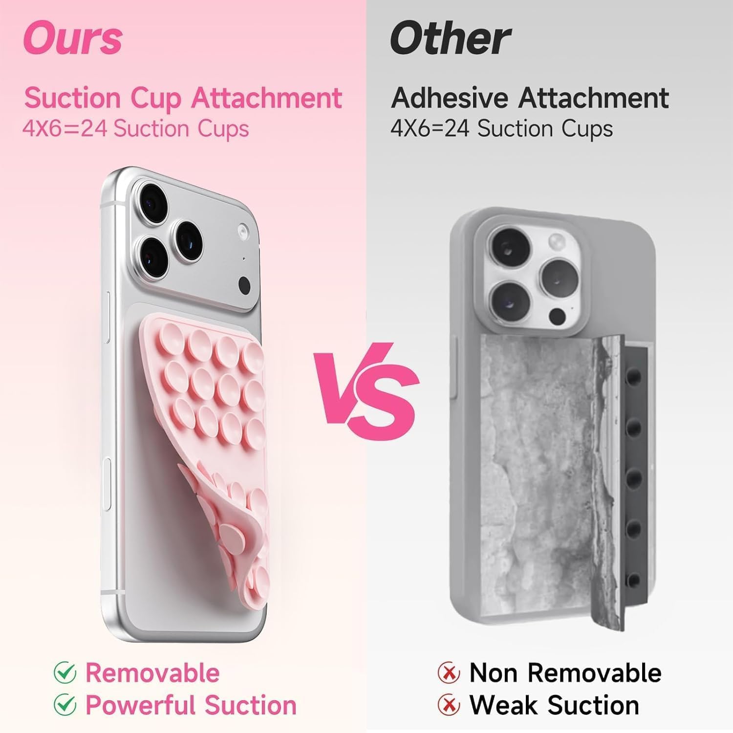 Detalle de Double-Sided Suction Cup Phone Mount, Silicone