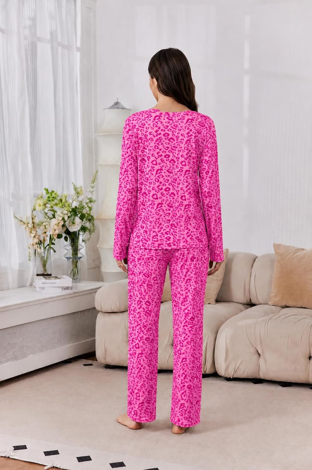 Detalle de Ekouaer Women's Pajama Sets 2-Pack