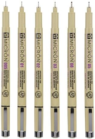 Thumbnail 5 de SAKURA Pigma Micron Fineliner Set de 6 ✒️ Para Escribir y Dibujar
