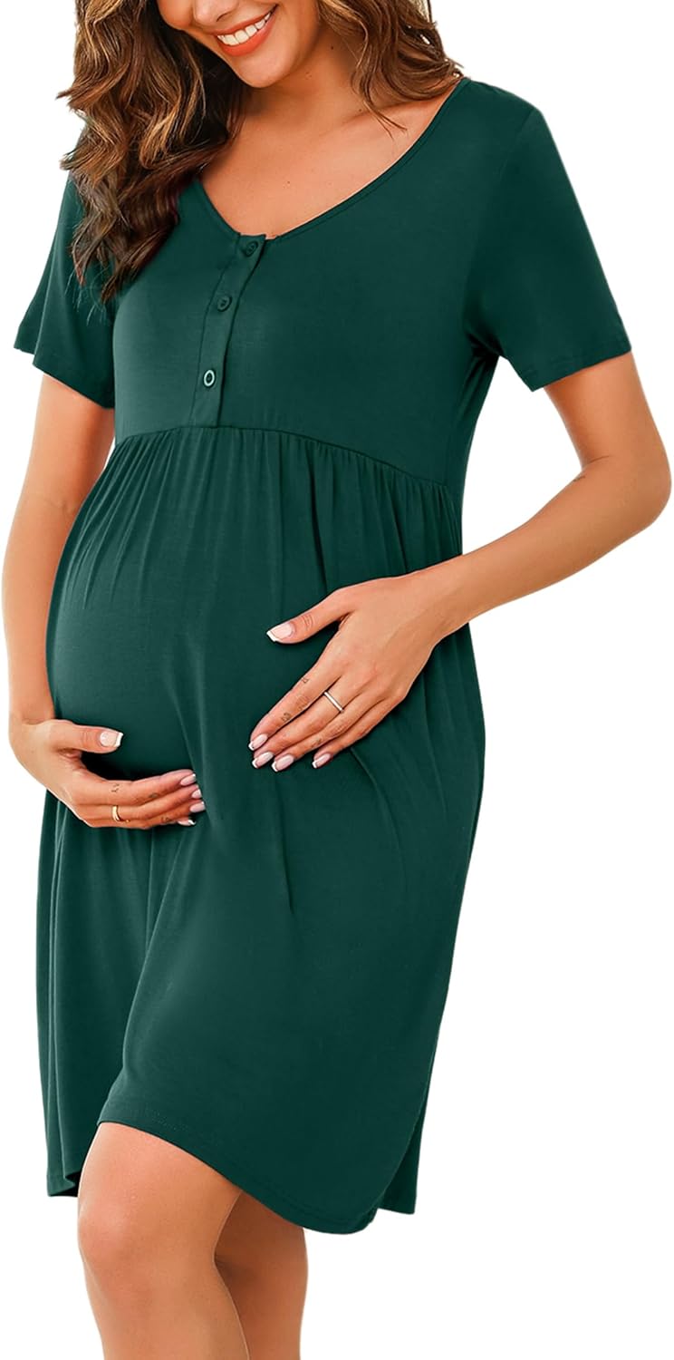 Detalle de Bresdk Camicia da Notte Allattamento Estiva 95% Modal
